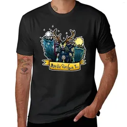 Men's Polos May The Stars Guide You - Boomkin T-Shirt Plain Tops Black T Shirts For Men