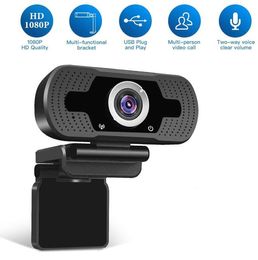 Full HD Wecam USB Web Camera for Computer PC 20MPX 1080P Web Cam Builtin Noise Cancelling Microphone Video Calling Recording W86082073