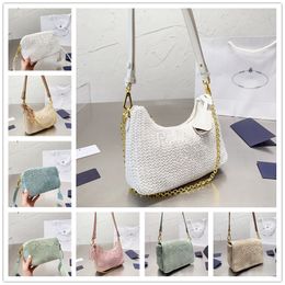 Woman Straw Bags Designer bags Fashion shoulder bags Embroidery Woven bags Hobos Handbags Purses Designer Crossbody Baguettes Lady Tote