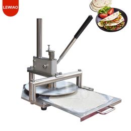 Commercial 25cm 30cm Manual Cake Flatten Flat Pressing Machine Hand Pita Bread Dough Press Equipment Pizza Dough Flattener Tool