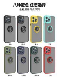 Hotsale 8color mobile phone cover 360° Kickstand Designer TPU+PC Metal ring Shockproof cell Phone Case for iPhone 15 14 13 12 11 8 7 6 Pro Max plus magsafe