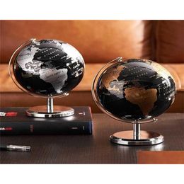 Decorative Objects Figurines Rotating Student Globe Geography Educational Decoration Learn Large World Earth Map Teaching Aids Hom Dhml4