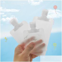 Storage Bags 30/50Ml Lotion Dispenser Bag Travel Reusable Pouches Shampoo Liquid Leakproof Refillable Cosmetic Packaging Container Dro Otbiy