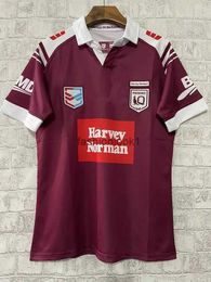 2024 Harvey Norman QLD Maroons Mens Jersey Rugby Training Singlet Short Shirt Custom name and number size S--5XL fw24