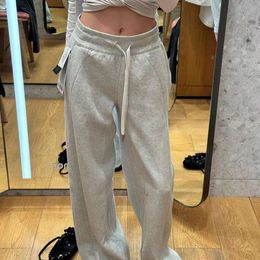 Pants for Women's Spring and Autumn 2024 New Yoga Pants with Slight Flares and Straight Sleeves, Versatile High Waisted and Slimming Sports Casual Pants