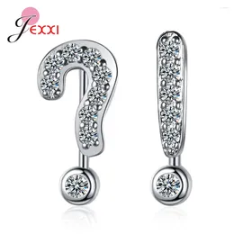 Dangle Earrings Shining Novel Design Punctuation Pattern Drop For Women Genuine 925 Sterling Silver Earring Brincos Bijoux