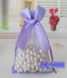 Ship 100pcs Various Sizes Organza Bags Bowknot Butterfly Business Promotional Packaging Bag Sachet Candy Beads Christmas Gift6713690