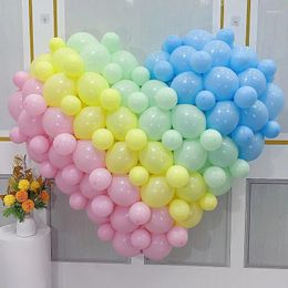 Party Decoration 100pcs 6inch Macaron Pink Blue Tail Latex Balloon Baby Shower Wedding Birthday Christmas Helium Globos