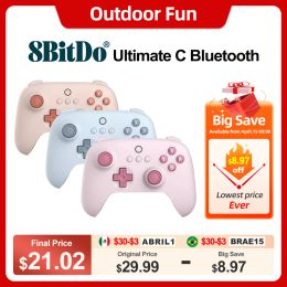 Joysticks 8bitdo Ultimate C Bluetooth for Nintendo Switch Wireless Gaming Controller Gamepads Accessories ALPS Joysticks Rumble Vibration