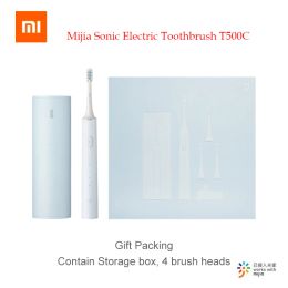 Products Xiaomi Mijia Sonic Electric Toothbrush T500C Wireless Induction Charging Waterproof Gift Package with Storage Box 4 Brush Head