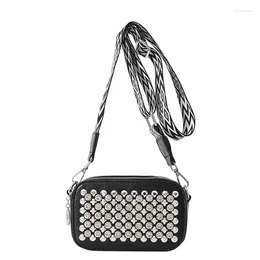 Totes Diamond Designer Women Shoulder Crossbody Bag PU Leather Female Handbag Wide Straps Ladies Flap Bags Phone Wallet