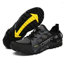 Fitness Shoes Summer Breathable Men Hiking Outdoor Sneakers Plus Size Sport For Camping Trekking Footwear