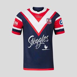 Sydney Roosters 2024 Mens Home Rugby Jersey Custom name and number size S-M-L-XL-XXL-3XL-4XL-5XL fw24