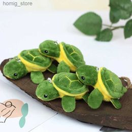 Plush Keychains Fashion Little Turtle Soft Plush Doll Keychain Cute Cartoon Tortoise Bag Pendant Kids Toys Car Keyrings Men Women Anime Keyring Y2404154OSX