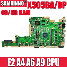 Motherboard X505BP Laptop Motherboard For Asus X505BP K505B X505B V505B A580B S505B Notebook Mainboard E2 A4 A6 A9 CPU 4G 8G RAM UMA/PM