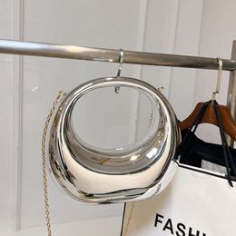 Hot Acrylic Women's Day Packs Fashion Bright Face Handbag Personalised Celebrity Dinner Crossbody Chain Bag