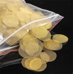 Smoking Pipes 500pcsset Brass Mesh Pipe Network Filter Hookah Water Tobacco Metal Filters Smoke Screen Gauze9665375