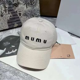 Mui Mui Fashion Brand Designer Baseball Cap Hat Caps Unisex Solid Geometric Print Fitted Farm Canvas Featuring Men Dust Bag Snapback Fashion Sunlight Women Hats 9354