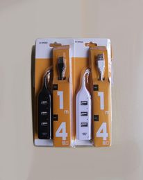 Mini High Speed 4 Port USB 20 HUB 60cm cable Adapter For Laptop PC Computer Laptop Peripherals Accessories9016187