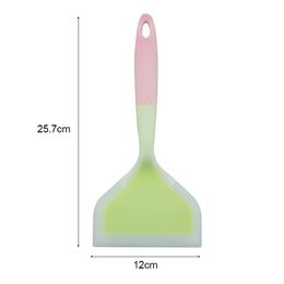 new 2024 Silicone Kitchen Ware Cooking Utensils Spatula Beef Meat Egg Kitchen Scraper Wide Pizza Cooking Tools Shovel Non-stick Spatula