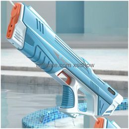 Gun Toys Fl Matic Electric Water Toy Summer Induction Absorbing Hightech Burst Beach Outdoor Fight 230420 Drop Delivery Gifts Model Dhwbb