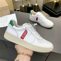 VJA 2024 Brasile francese Verde a basso contenuto di carbonio V Piatta piattalette di cotone biologico Sneakers Vejaon Womens Casual Casual Classic White Designer Mens Fejaon Sneakers 88 950