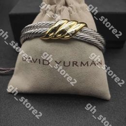 Bangle David Yurma X 10MM Bracelet for Women High Quality Station Cable Cross Collection Vintage Ethnic Loop Hoop Punk Jewellery Ban 284