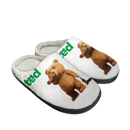 Slippers Ted Bear Movie Beer Bath Home Cotton Mens Womens Plush Bedroom Casual Keep Warm Shoes Thermal Slipper Customised Shoe