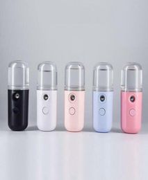 Facial Nebulizer Steamer Nano Mist Sprayer Small Pill Moisturising Handheld Portable hydrator sprayer Skin Care Face Spray Tools E9785675