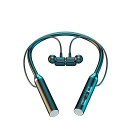 New Neck Hanging Bluetooth Wireless Headset Waterproof Sports Binaural In Ear Super Long Standby Battery Life