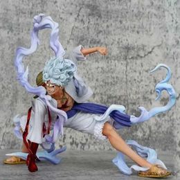 Action Toy Figures One Piece Figure Anime Sun God Nika Luffy Gear 5 Action Figures Gk Statue Monkey D. Luffy PVC Model Toy Ornament Boys Gift Items