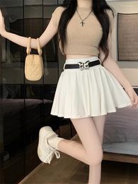 Skirts Fashion 2024 Summer Spice Girl High-waisted Skirt Female Korean Version Of Casual All-in-one A-line Umbrella