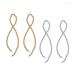 Dangle Earrings Fashionable Long Ear Rings With Delicate Details Unique Bowknot Adornment Jewellery For Fashionistas
