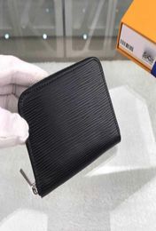 new Luxury Designer Style Zippy Coin Purse Key Pouch SmallSized Leather Women Men Unisex Mini Wallet6330434