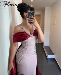 Party Dresses Haute Coutures Beaded Prom For Women 2024 Mermaid Off Shoulder Wedding Guests Vestidos De Noche Backless Gowns