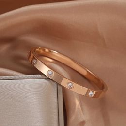 Pretty design men and woman for bracelet online sale 18k rose gold full diamond buckle minority sense of red personalized fashion with charm bracelet