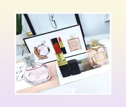 Brand Makeup Set Collection Matte Lipstick 15ml Perfume 3 in 1 Cosmetic Kit with Gift Box for Women Lady Gifts Perfumes deliv5348927