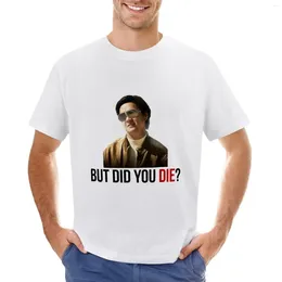 Men's Polos The Hangover Mr Chow - But Did You Die? T-Shirt Summer Clothes Tees Boys Whites Animal Print Mens Graphic T-shirts Anime