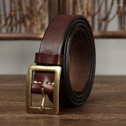 Belts Light Luxury Style Belt Women's Genuine Leather Top Layer Pure Cowhide Retro Simple Fashionable And Versatile Jeans