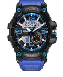 Wristwatches SMAEL Army Green Sport Watch Men Clock Wrist Montre Homme 1617 Waterproof Male Relogio Masculino Man Digital Watches11298813