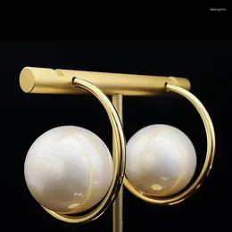 Stud Earrings European And American Women's C Type Pearl Fashion Exquisite Gifts