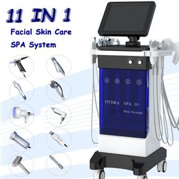 Newest 11 in 1 Hydra microdermabrasion facial spa beauty machine hydro diamond peel blackhead removal skin rejuvenation machine