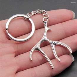 Keychains 1pcs Antlers Cute Keychain Diy Accessories Jewelry Making Supplies In Ring Size 28mm
