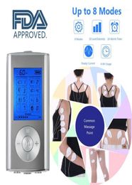 Carevas Massager Rechargeable Electric Machine 8 Modes Tens Unit Portable Pulse Muscle Stimulator Therapy Body12800188