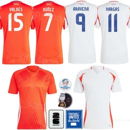 National Team Chile 20 ARANGUIZ Soccer Jerseys Man 24-25 Copa America 13 PULGAR 3 MARIPAN 13 ERICK 15 VALDES 17 MEDEL VIDAL BEAUSEJOUR VIDAL MEDEL Football Shirt Kits