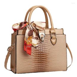 Totes Large Capacity Crocodile Patterned High-quality Women's Crossbody Bag One Shoulder Versatile Handbag