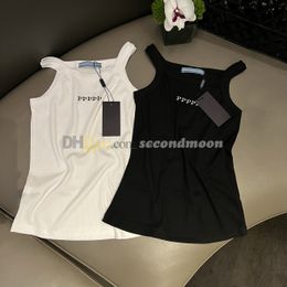 Summer Outdoor Sport Vest Women Letter Embroidered Tanks Top Gym Yoga T Shirt Cropped Top