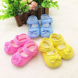 First Walkers Summer Born Baby Toddler Girls Princess Shoes Fashion Bowknot Soft Sole Non Slip Infant Footwear 0-18Months