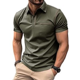 2024 Letnie męskie koszulę z krótkim rękawem męskie top męski