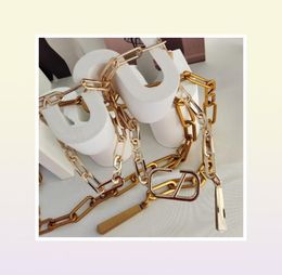 Metal Chain Belt Letter Belts Women Fashion Versatile Light Luxury Waist Chains Men Designer Belt4147765